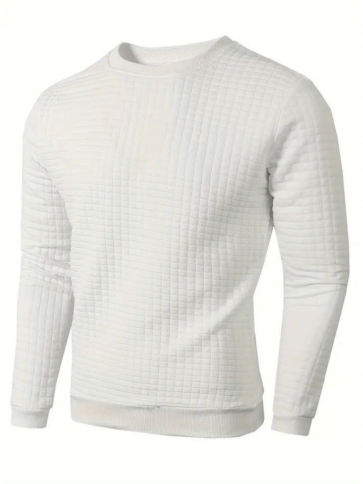 Andreas - Langærmet Sweater i Boheme Ternet Stof