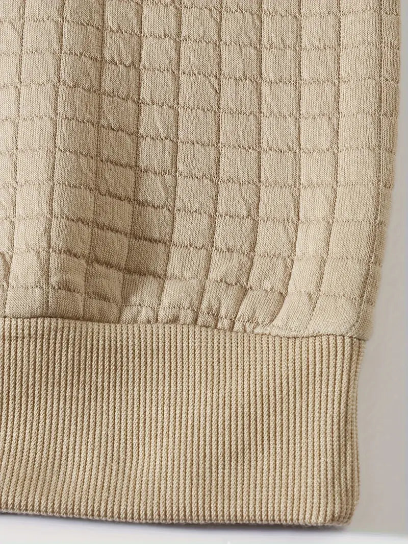 Andreas - Langærmet Sweater i Boheme Ternet Stof