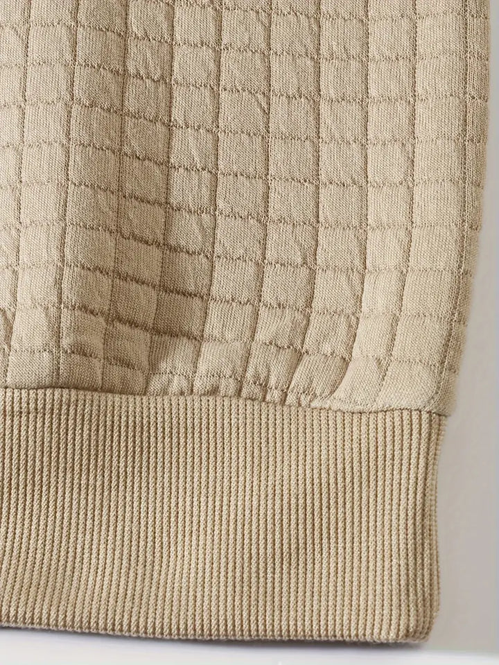 Andreas - Langærmet Sweater i Boheme Ternet Stof