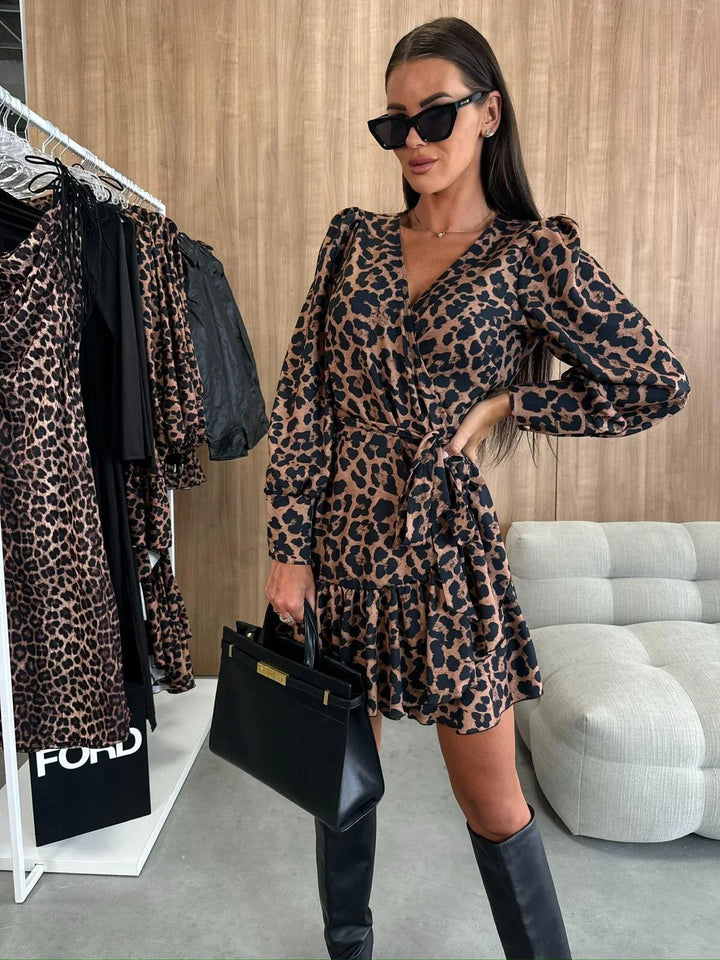 Adinda - Mini Kjole Med Blomster Udskriv