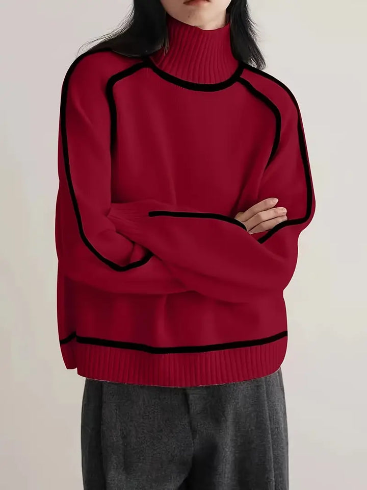 Karina – Elegant Rullekravesweater