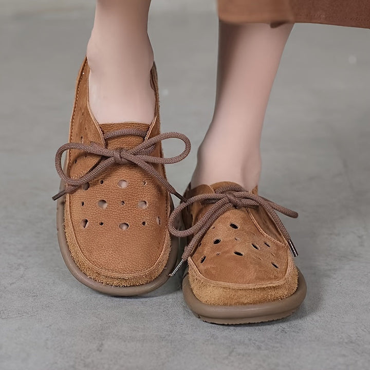 Tamsin - Afslappet Læder Nej Slip Loafers