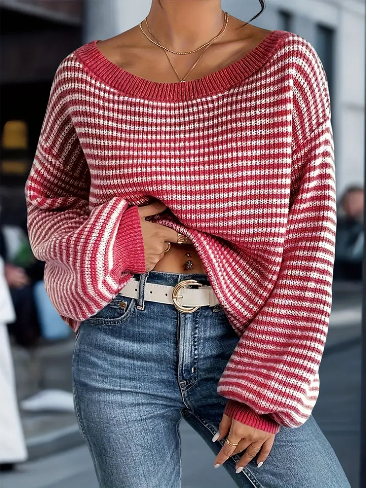 Nilufer - Afslappet Strikket Sweater Til Vinteren