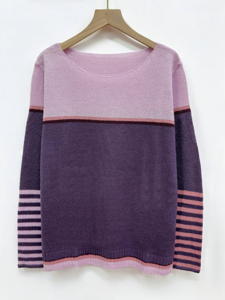 Katharina - Langærmet Stribet Sweater