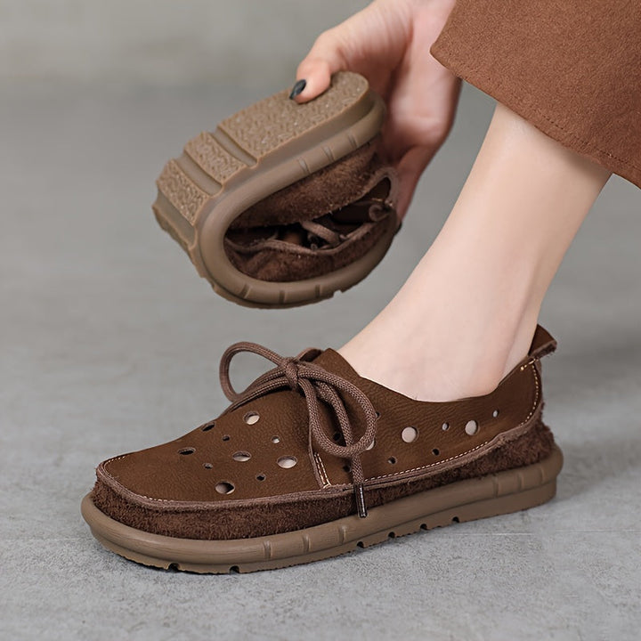 Tamsin - Afslappet Læder Nej Slip Loafers