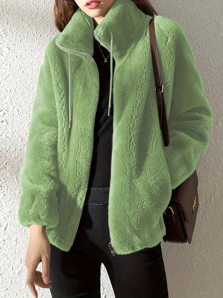 Maliza - Stilfuld Pels Jakke i Fleece
