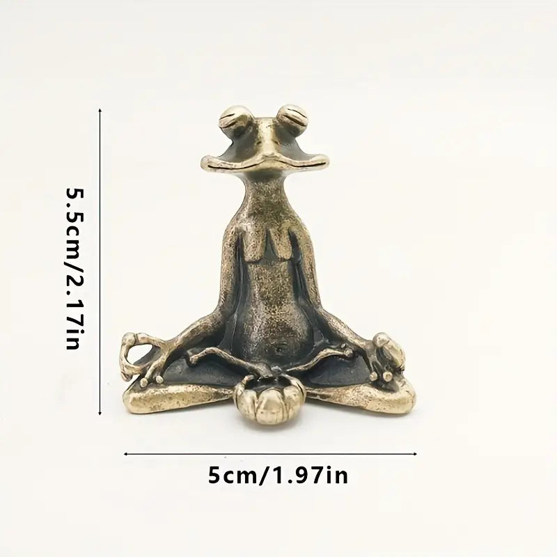 Meditoad - Elegant Metal Frø-Røgelses Holder