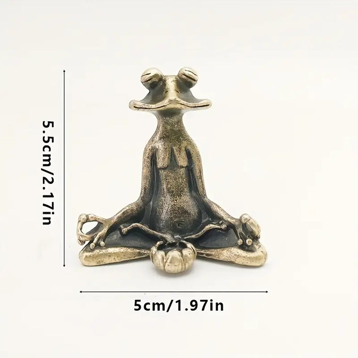 Meditoad - Elegant Metal Frø-Røgelses Holder