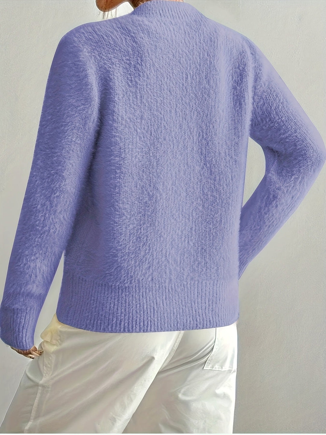 Smelissa - Langærmet Strikket Cardigan Med Hjerteknapper