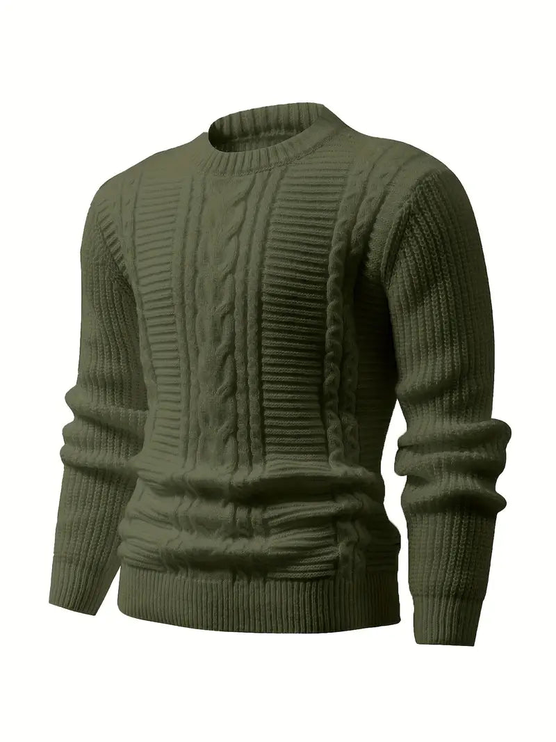 Jilson - Rund Hals Og Langærmet Strukturstrikket Sweater