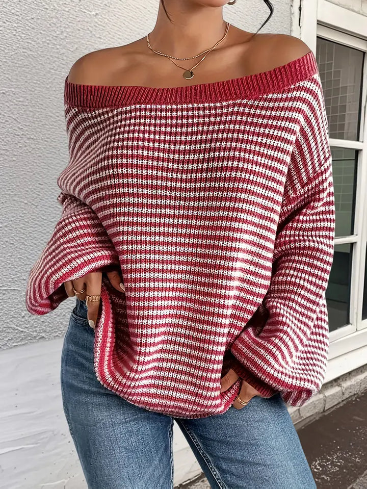 Nilufer - Afslappet Strikket Sweater Til Vinteren