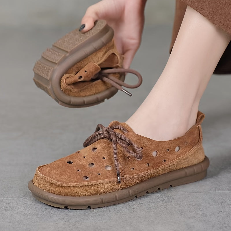 Tamsin - Afslappet Læder Nej Slip Loafers