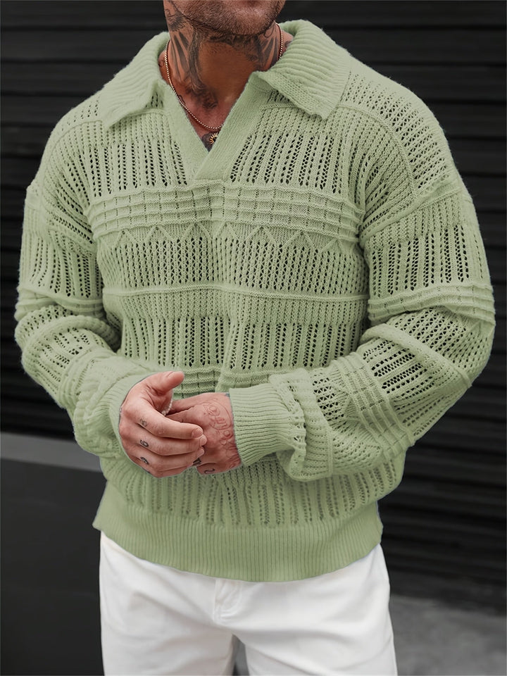 Wesley - Langærmet Sweater Med Udskåret Designet