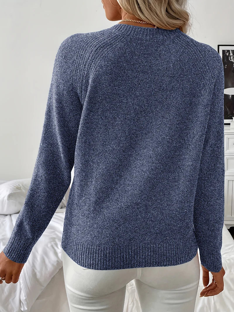Pascuala - Elegant Strikket Trøje Med Perler