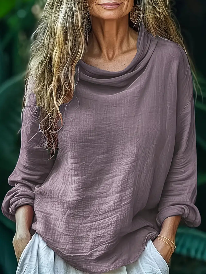 Hellen - Elegant Langærmet Bluse