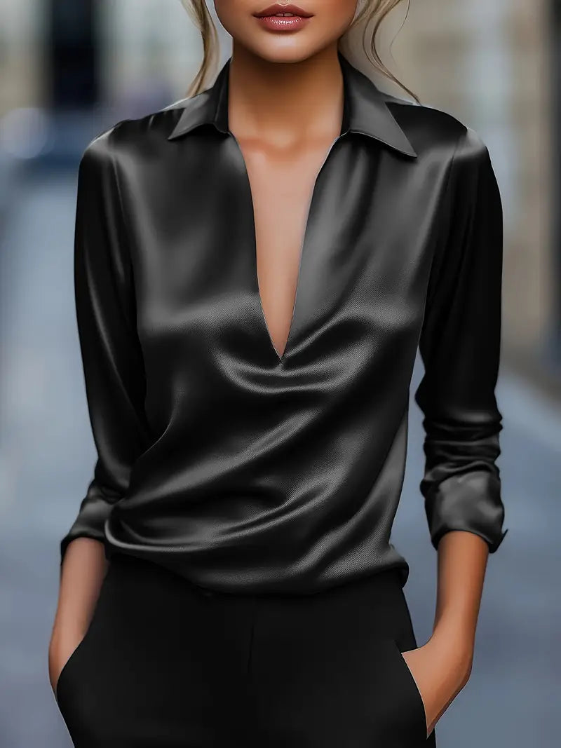 Nadene - Premium V-Hals Bluse