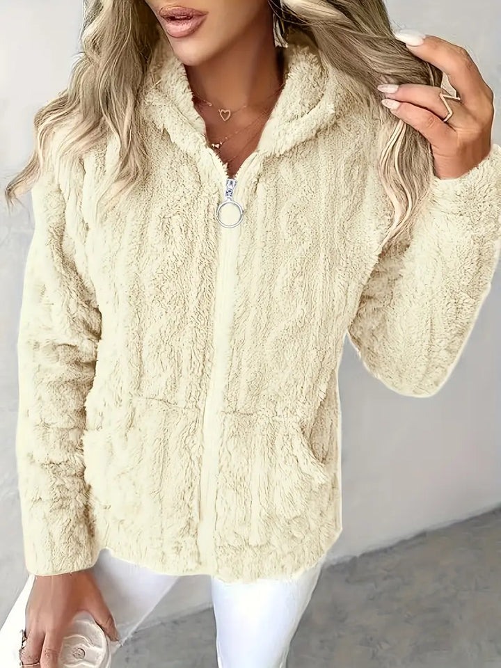 Ganka - Langærmet Hættetrøje Med Lynlås