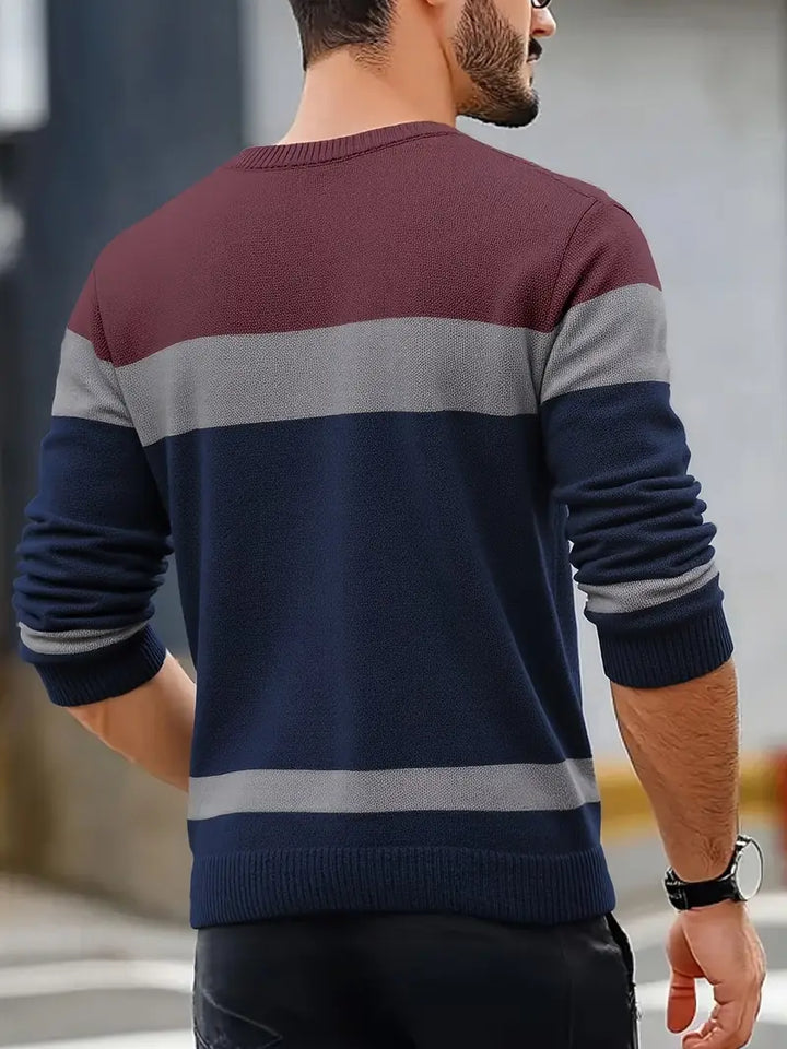 Watkins - Afslappet Langærmet Strikket Sweater