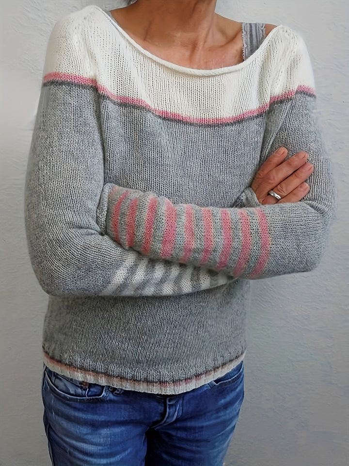 Katharina - Langærmet Stribet Sweater