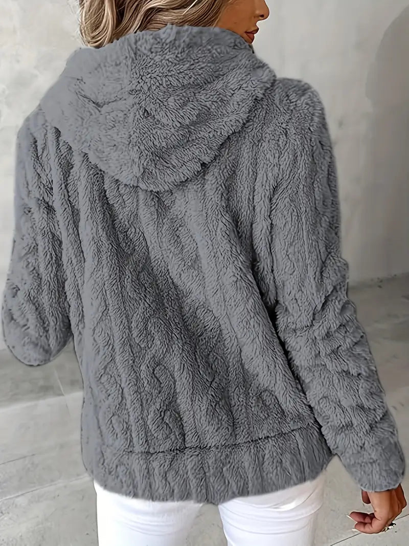 Ganka - Langærmet Hættetrøje Med Lynlås