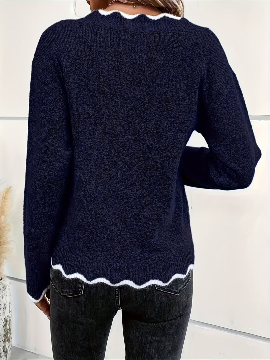 Coleen - Langærmet Strikket Sweater
