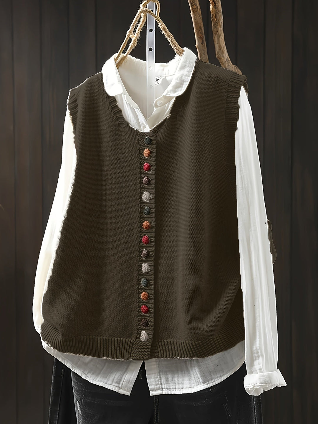 Toriana -  Ærmeløs Strikket Vest
