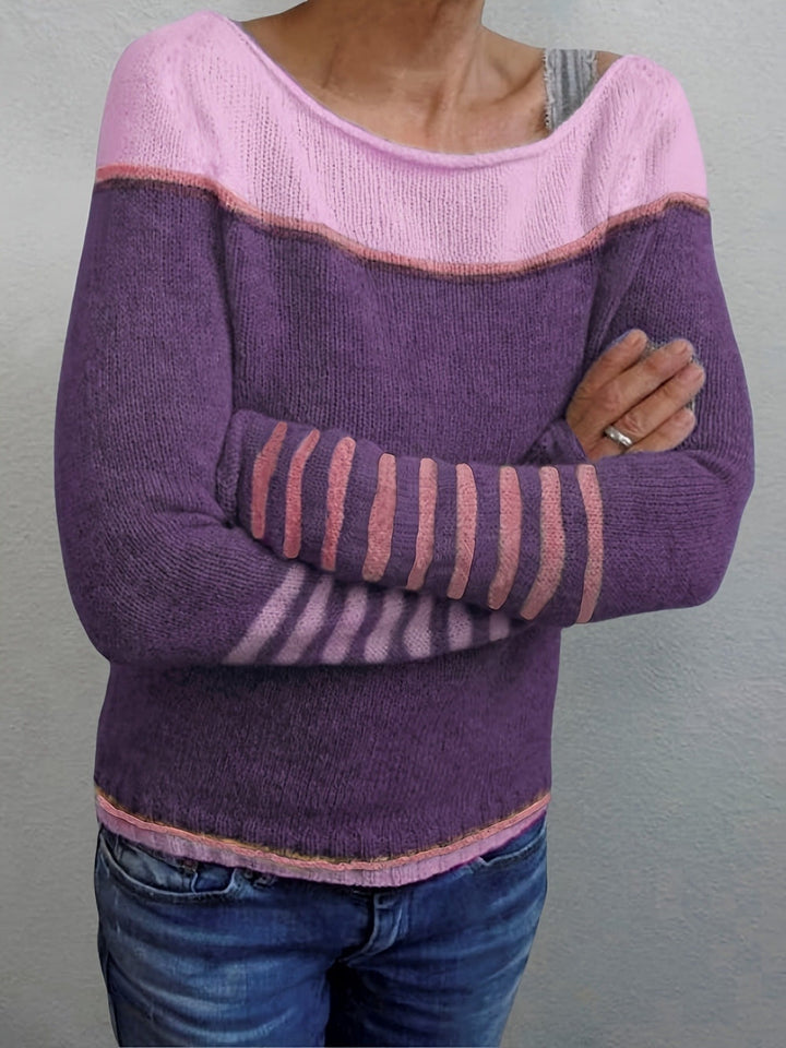 Katharina - Langærmet Stribet Sweater