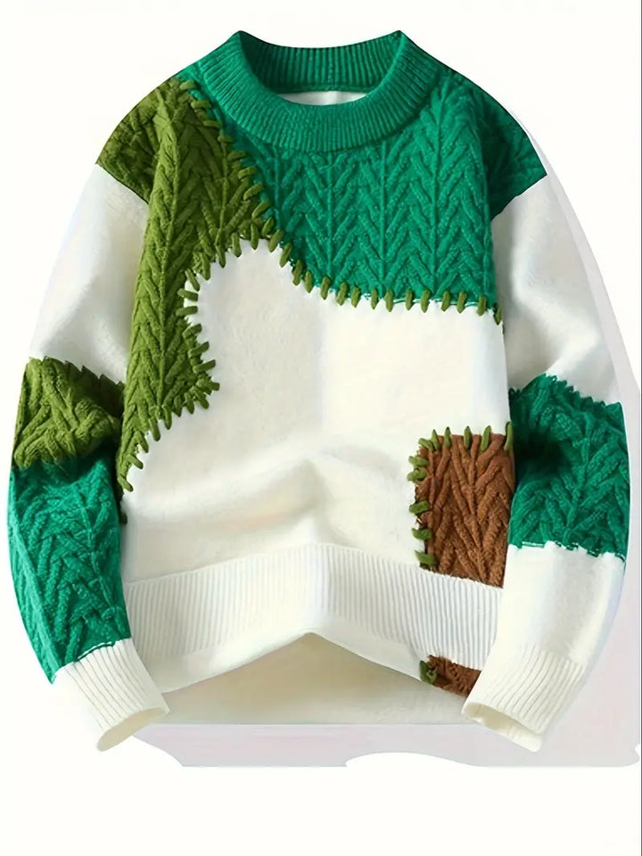 Wagner - Afslappet Strikket Sweater Med Rund Hals