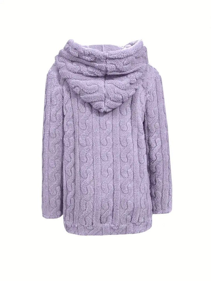 Ganka - Langærmet Hættetrøje Med Lynlås