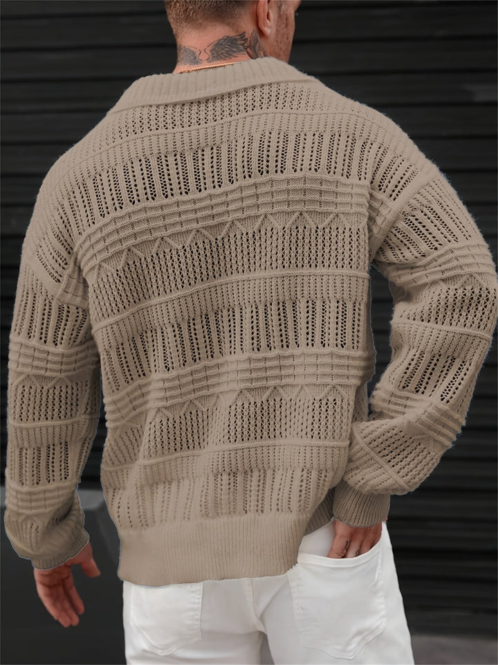 Wesley - Langærmet Sweater Med Udskåret Designet