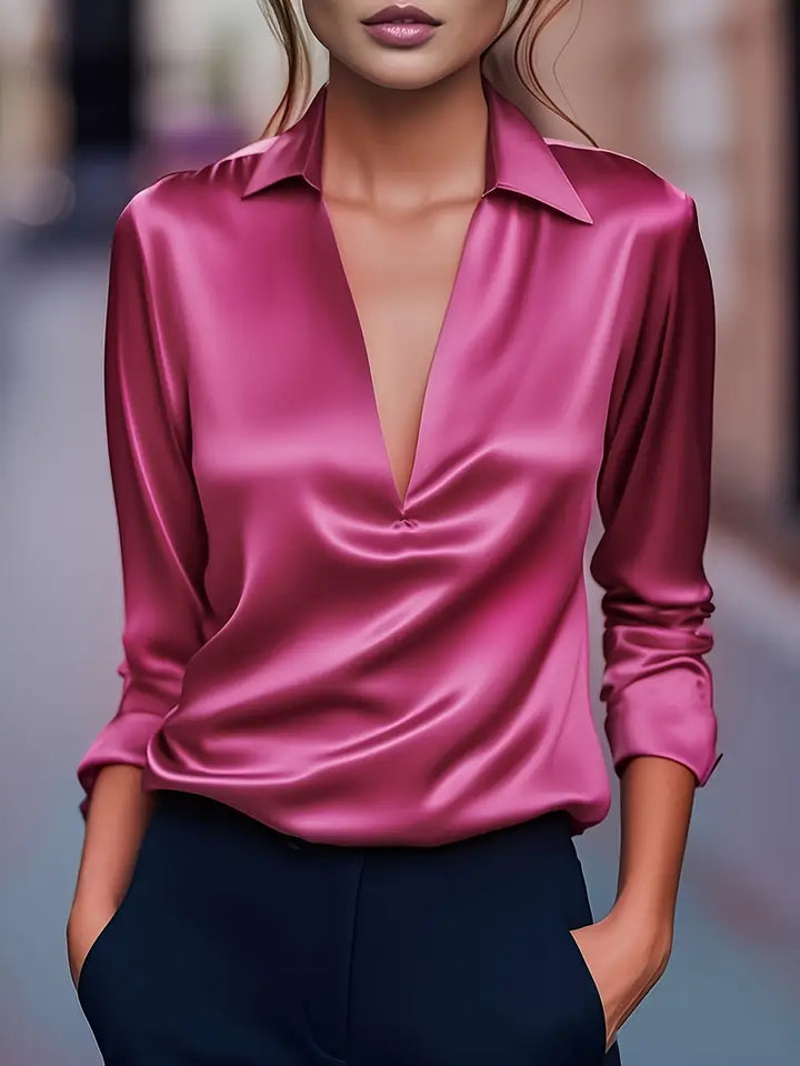 Nadene - Premium V-Hals Bluse