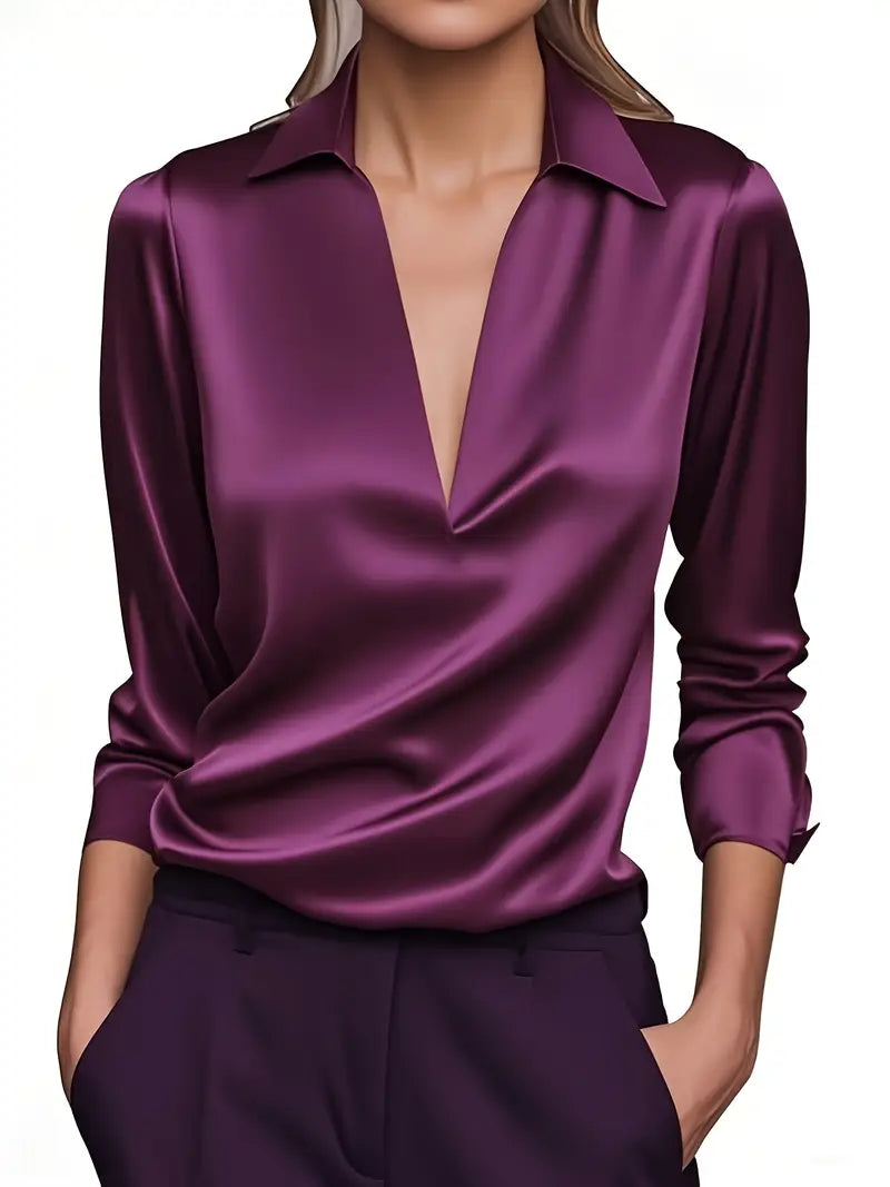 Nadene - Premium V-Hals Bluse