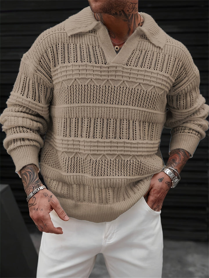 Wesley - Langærmet Sweater Med Udskåret Designet