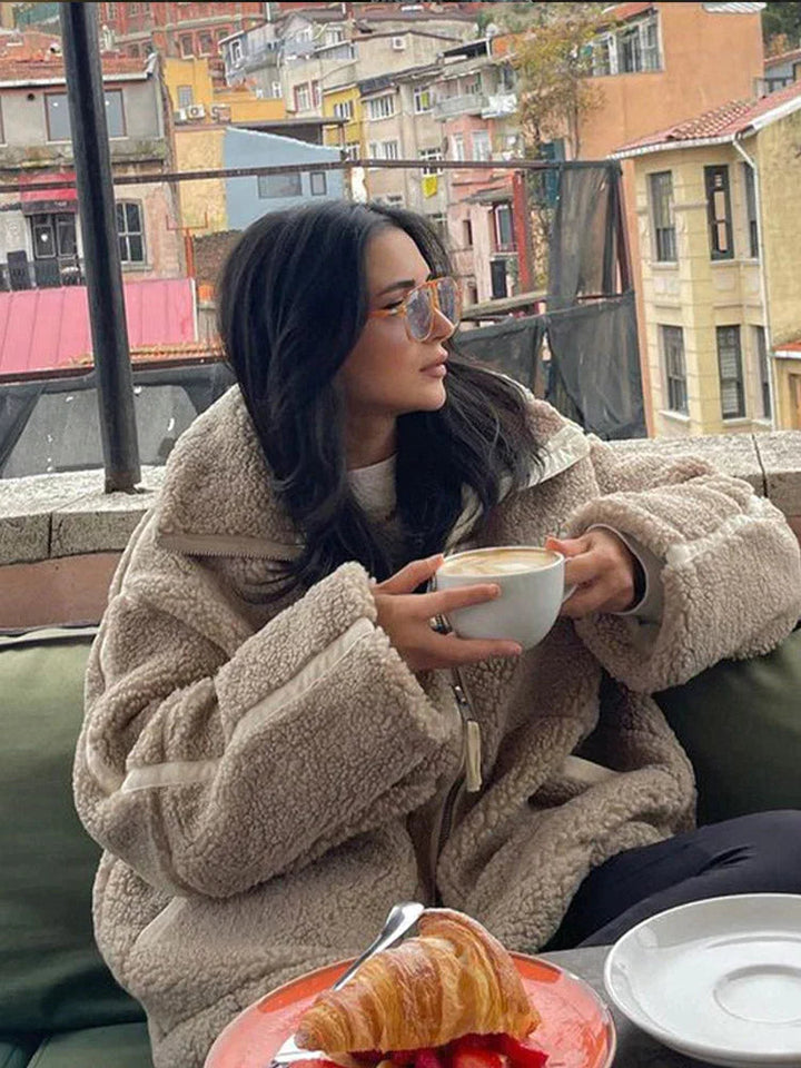 Tatjanka - Langærmet Lammes Kinds Jakke