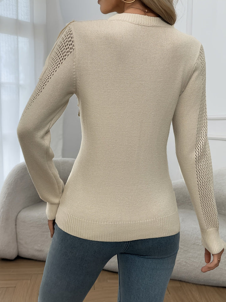 Thindra - Fringed Sweater Med Lange ærmer