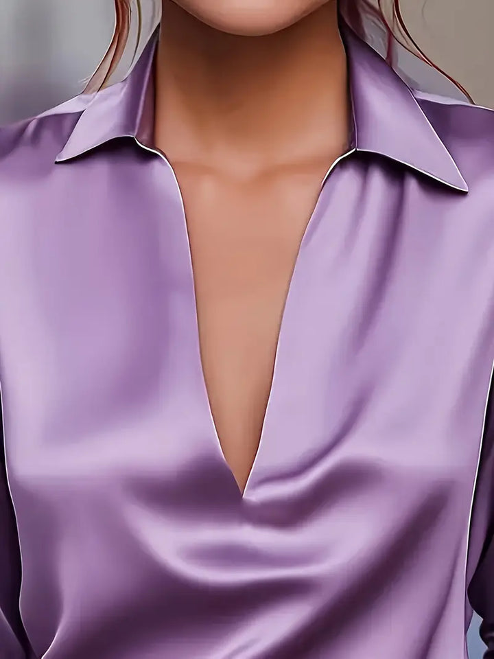 Nadene - Premium V-Hals Bluse
