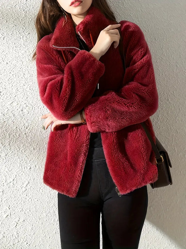 Maliza - Stilfuld Pels Jakke i Fleece
