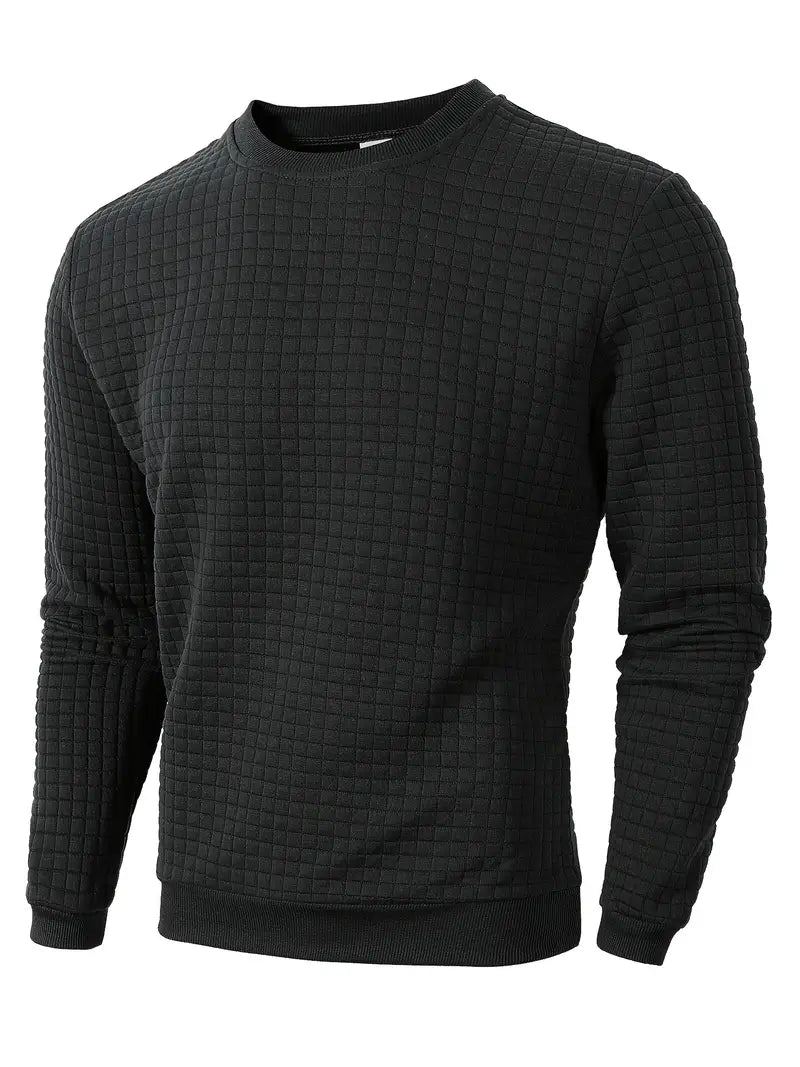 Andreas - Langærmet Sweater i Boheme Ternet Stof