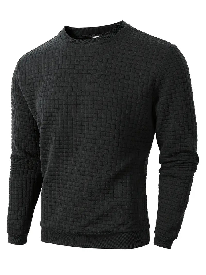 Andreas - Langærmet Sweater i Boheme Ternet Stof