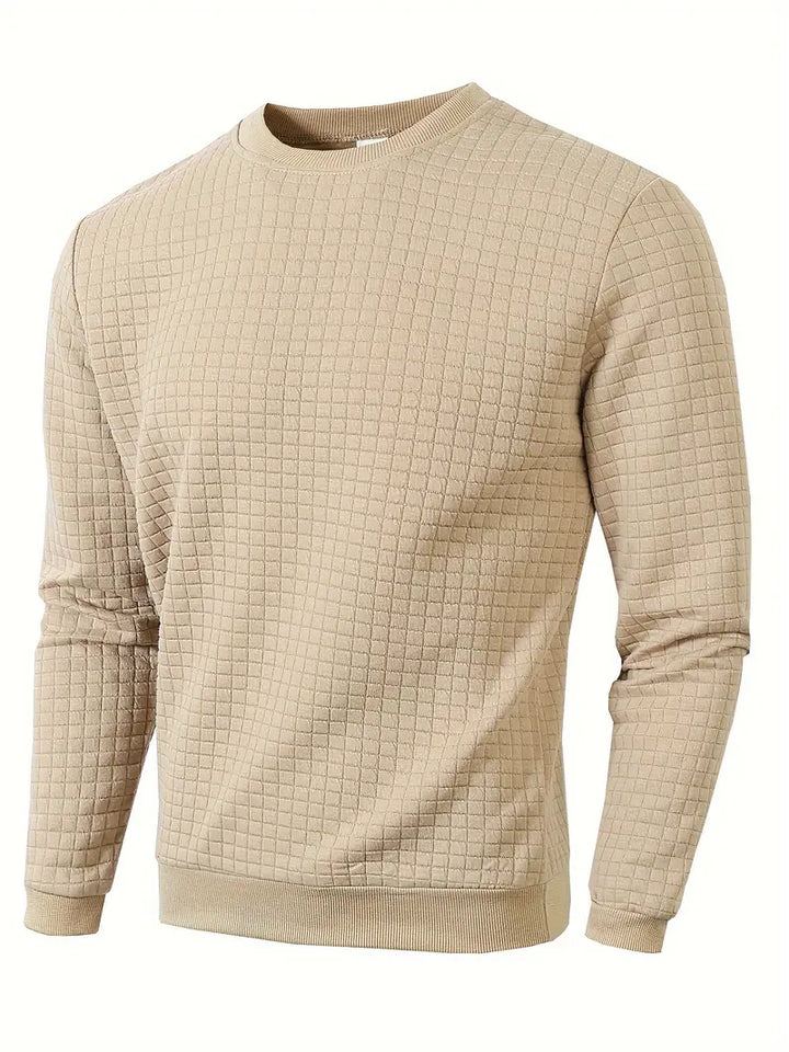 Andreas - Langærmet Sweater i Boheme Ternet Stof