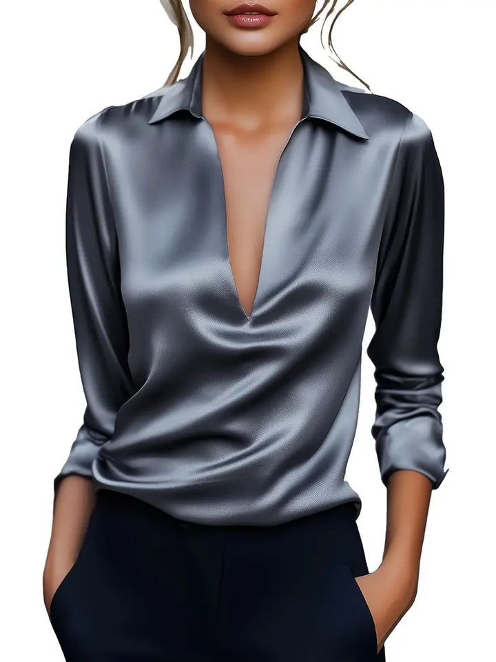 Nadene - Premium V-Hals Bluse