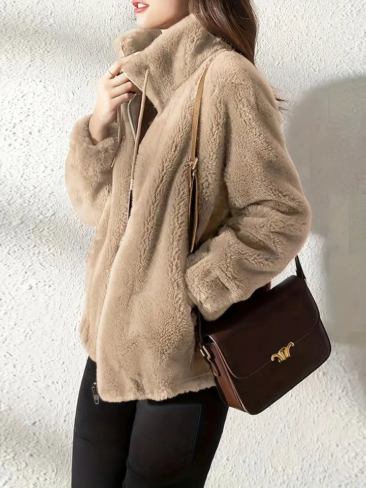 Maliza - Stilfuld Pels Jakke i Fleece