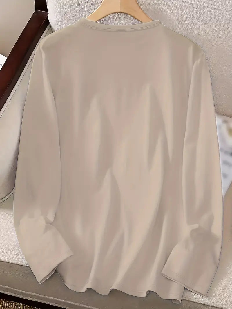 Odalina - Afslappet T-Skjorte Med Smiley Udskriv