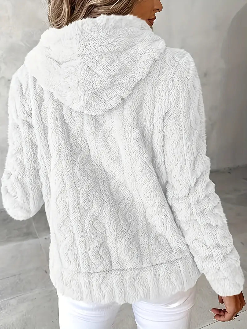 Ganka - Langærmet Hættetrøje Med Lynlås