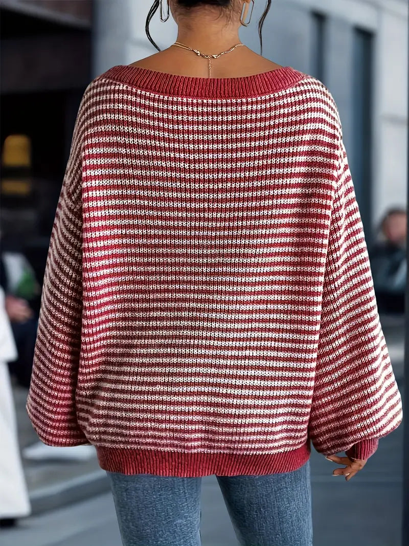 Nilufer - Afslappet Strikket Sweater Til Vinteren