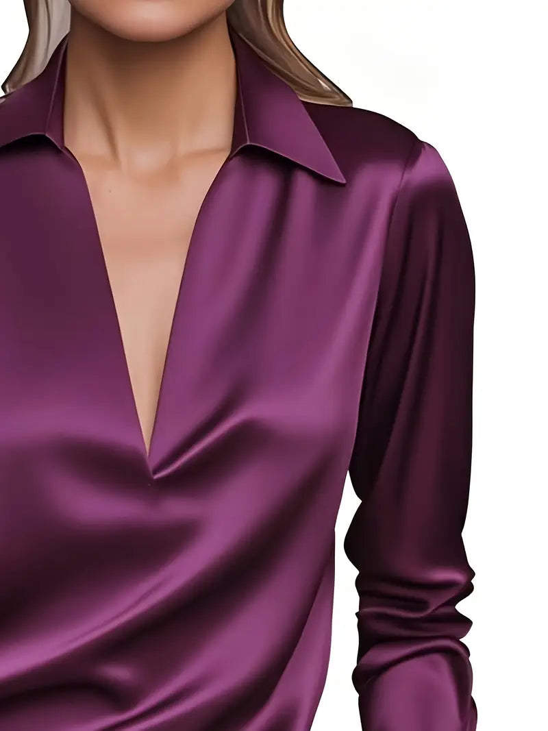 Nadene - Premium V-Hals Bluse