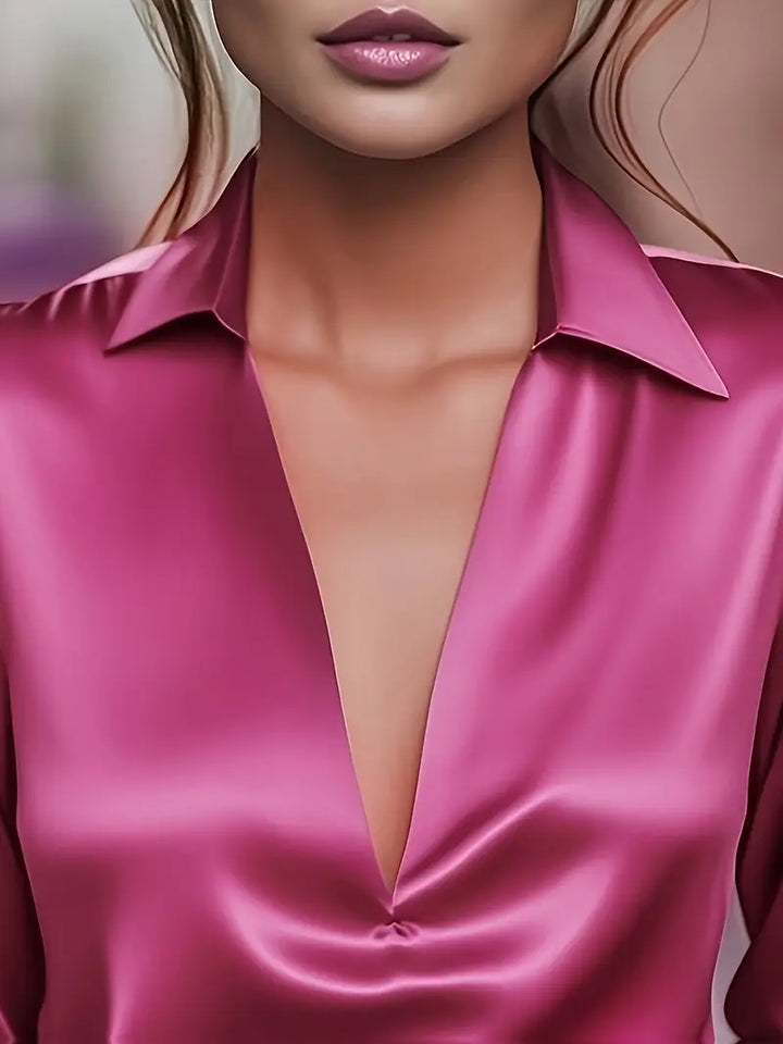 Nadene - Premium V-Hals Bluse