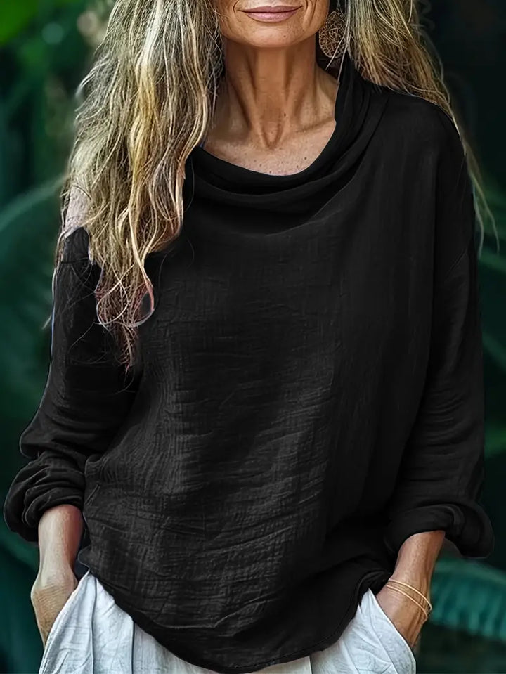 Hellen - Elegant Langærmet Bluse