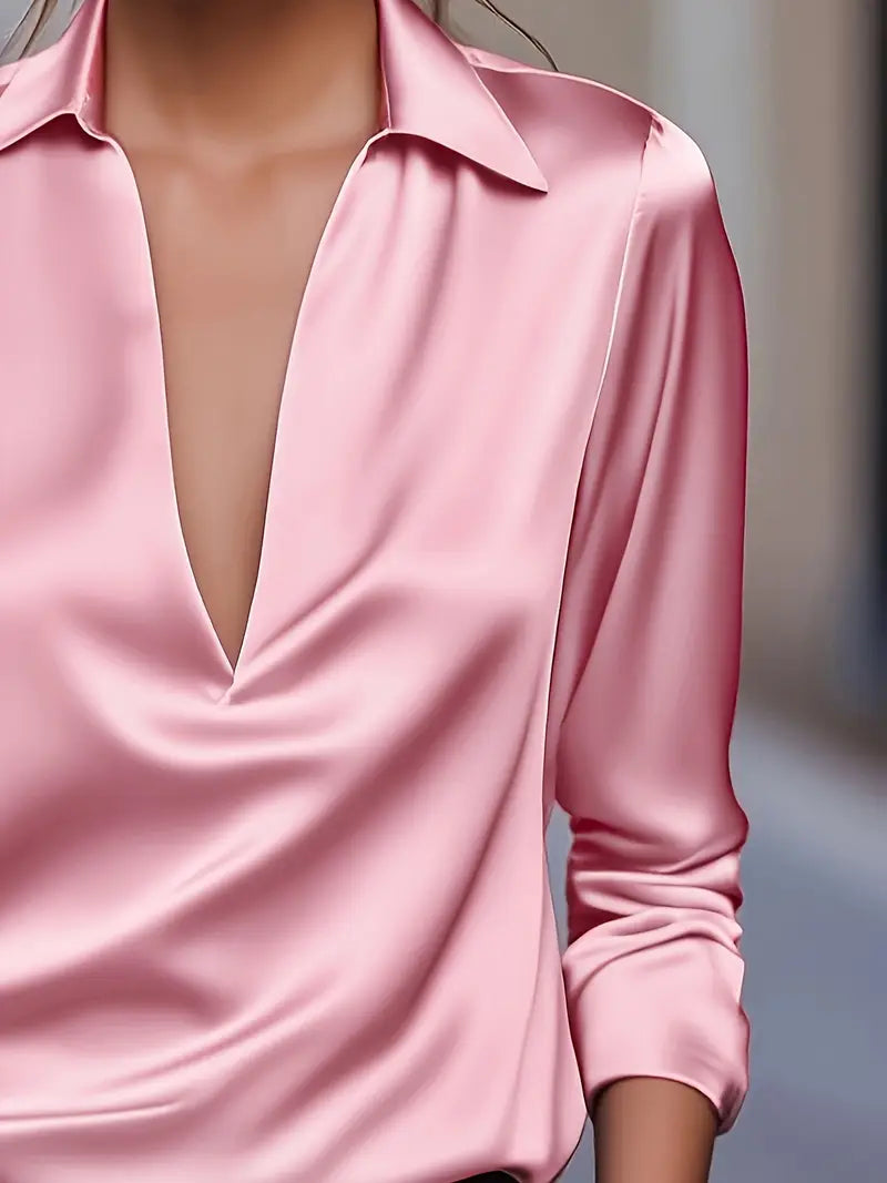 Nadene - Premium V-Hals Bluse