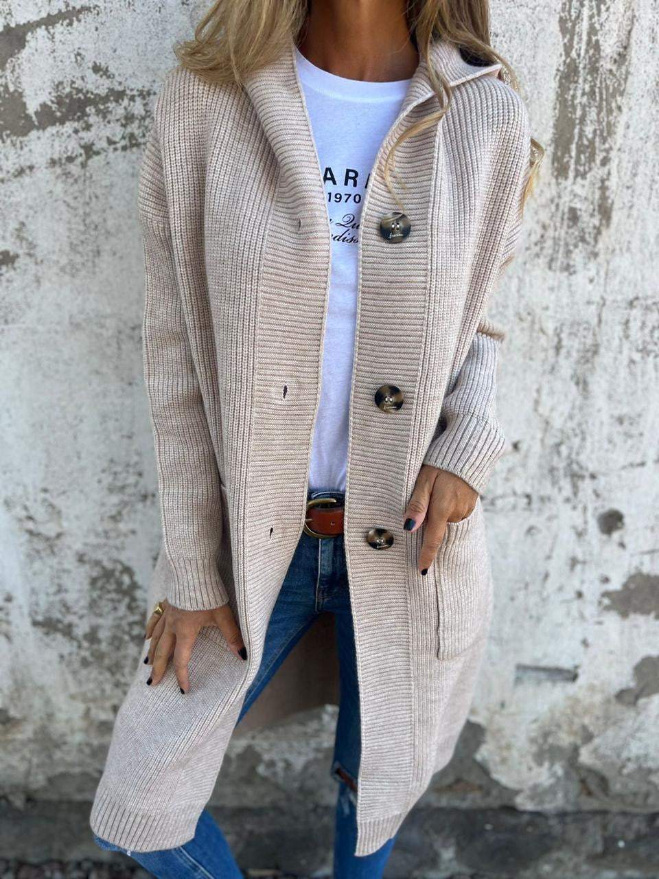 Mareena – Elegant Cardigan med Lange ærmer